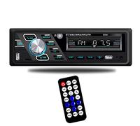 VIGORFLYRUN 24V Car Radio Bluetooth Stereo MP3 Player Supports Hands-Free Calls FM Dual USB Ports TF AUX IN Voice Assist File Reading Function with ISO Plug and Remote Control