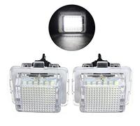 VIGORFLYRUN PARTS LTD 2PCS 12V 18 SMD Car LED License Number Plate Light Lamp For W204 W221 W212 W216, 6500K Cool White Lamps Bulb