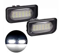VIGORFLYRUN PARTS LTD 2pcs 18 LED Car License Plate Light Lamp For W203 4D Sedan W211 W219 R171 2005-2010, 6500K Xenon White External Lights No OBC Error