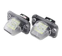 VIGORFLYRUN PARTS LTD 2pcs Car LED License Number Plate Light For T4 Transporter 1990-2003 Passat B5 Limousine Caddy Jetta Syncro, 18 LED Canbus 12V Error Free White Lamp