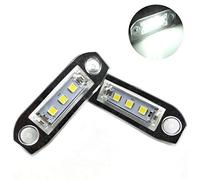 VIGORFLYRUN PARTS LTD 2pcs Car LED License Number Plate Light For V-olvo S80 XC90 S40 V60 XC60 S60 C70 V50 XC70 V70, 12V Error Free White Lamp