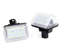 VIGORFLYRUN PARTS LTD 2pcs LED Car License Plate Lights Lamps Assembly Set for M-azda 6 2003-2008, CX-5 2013-2014, CX-7 2007-2012, Speed 6 2006-2007, 18 LED Canbus 12V Error Free White Lamp