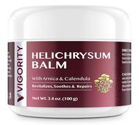 VIGORITY Helichrysum Balm Soothes & Repairs: Restorative Cream with Arnica & Calendula for Thin, Fragile, Bruised & Aging Skin - Moisturizes & Revitalizes Face & Body - Whipped Texture - 3.4 oz