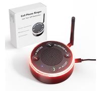 VigorKeeper Cell Phone Ringer Amplifier & Flasher - 116dB Ultra Loud & Bright Red-Blue Flash, One-Touch Answer/Decline, Bluetooth 5.3 for Hard of Hearing/Seniors/Deep Sleepers/Noisy Spaces/Home