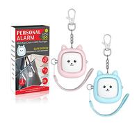 VIGOROAD Safe Sound Personal Alarm, 2 Pack 130 dB Loud Siren Song Emergency Security Alarm Keychain with LED Light, Personal Sound Safety Siren for Women, Men, Children, Elderly (Blue/Pink)