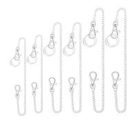 Vigorola 6Pcs Long Wallet Chain 25cm Key Chain, Long Heavy Duty Key Ring, Key Chain Pants Chain with Snap Hook and Heavy Duty Key Ring for Men Women for Keys