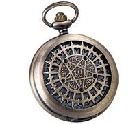 VIGOROSO Vintage Analog Pocket Watches for Men Quartz Pocket Watch Necklace