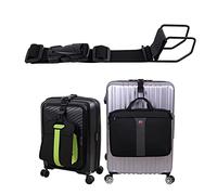 Vigorport J Hook Luggage Strap, Add a Bag Hanger Hook Strap, Baggage Suitcase Belt Travel Accessories with Metal Buckle for Carry on Bag