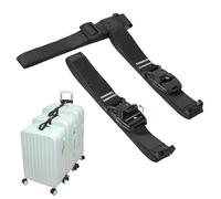 Vigorport Luggage Connector, Straps for Suitcase, Add A Bag Adjustable Attachment Accessories, Black, Medium-Cam Buckle