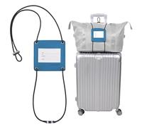 Vigorport Luggage Straps, Bag Bungee for Luggage, High Elastic Travel Belt Add a Bag Luggage Strap for Suitcases Adjustable Strap with ID Tags (Blue, Normal)
