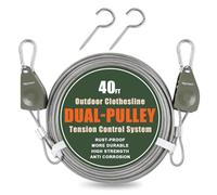 Vigorport Outdoor Retractable Clothesline, Portable Travel Clothes Line