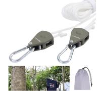 Vigorport Retractable Travel Clothesline, Portable Clothes Line Heavy Duty Rope Pully System with Carabiner for Outdoor Camping, Cruise Ships, Indoor Backyard, Balcony
