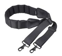 Vigorport Shoulder Strap, 59” Fixed Cushion Pad Luggage Shoulder Strap, Universal Bag Strap Replacement for Briefcase, Laptop, Duffel with Swivel Hooks (Black, 59 Inch)