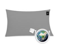VigorVortex Grounding Pillowcase for Better Sleep Conductive Earthing Pillow Case Pure Silver Fiber with UK Plug 51x92cm Gray
