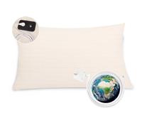 VigorVortex Grounding Pillowcase King Earthing Sheet 90% Cotton and 10% Silver Fiber Improve Sleep with Grounding Cord 51x92cm Beige