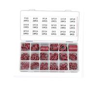 VIGORWORK 260pcs 18grids R134a R12 HNBR Rubber O-Ring Seal Kit Assortment Set for Automotive A/C Air Conditioning System red