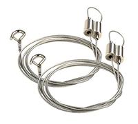 Vigtayue 2PCS Adjustable Picture Hanging Wire with Hook, Stainless Steel Heavy Duty Hanging Rope to Hang Picture, Hook Photo Frames, Light, Mirror and Wall Art DIY Holder - 6.5ft (2Meters) Up to 44lb