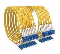 VIGTP 10 Packs Single Mode Fiber Lc to Lc 1m, OS2 Singlemode Optic Cable Duplex, Lc to Lc Single Mode Patch Cable, LSZH SM Fiber Jumper Cord, SMF 1 Meter 6.56ft