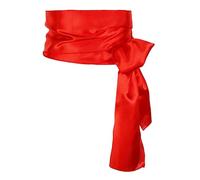VIGUEUR Satin Pirate Sash Belt - Pirate Belt for Women, Men, Red, One Size