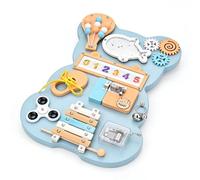 VIHBRAI Toddler Busy Board Sensory Toys, Montessori Learning Activity Centre with Xylophone, Music Box & Whiteboard, Portable Travel Toy for Fine Motor Skills, Gift to Boys & Girls Ages 2 3 4