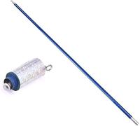 VIHEEVA Metal Appearing Cane Magic Prop Pocket Bo Staff Magic Wand for Professional Magicians Stage Close-up Magic Tricks with gloves (blue color,43 inch /110cm)