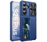 Vihibii for Samsung Galaxy S26+ Plus Case with 2 Screen Protectors, Blue