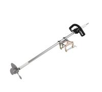 VIIGUIY Lightweight Drill Propeller and Attachment, Portable Drill Driven Propulsion Kit for Kayak Small Boat, Steerable Aluminum Alloy Outboard Thruster(With Clamps Handles,1m/39.4in)