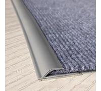 VIIGUIY Peel and Stick Transition Threshold Strip Gray, Flexible PVC Carpet Floor Edging Trim, Rug Edge Protector Strip for Doorways, Easy to Cut(Gray,1m (3.3ft))