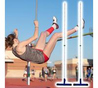 VIIGUIY Professional High Jump Standards with T-shaped, 1 Pair of Practical High Jump Stand, High Jump Training Equipment for Elementary School Kids