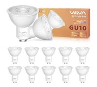 VIIIVA GU10 Led Bulbs Warm White-12 Packs,7W 3000K Spotlight Light Bulb, (50W Equivalent) Energy Saving, CRI>80, 510LM, 38° Beam Angle, Non-Flicker, Non-Dimmable, for Home Lighting