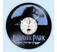 Viiluuxr 12-Inch Vinyl Wall Clock Colorful LED Lights Remote Control Night Light Dinosaur Movie Creative Kid Clock Christmas Home Kitchen Living Room Bedroom Decor Gift for Friends Family.