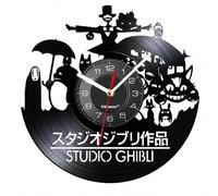 Viiluuxr 12 Inch Vinyl Wall Clock Silent Battery Operated Non-Ticking Japanese Anime Home Living Child Room Kitchen Decor Christmas Birthday Gift Unique Cartoon Clock.