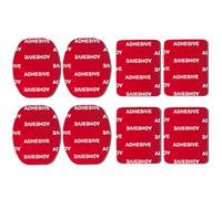 VIIMAKE 8pcs Sticky Adhesive Pads for GoPro Helmet Base Mount,Double Side Adhesive Tapes Replacement Kits for GoPro Hero 10, 9, 8, 7,6,Action Camera,Dashcams (Curved&Flat Mount Pads)