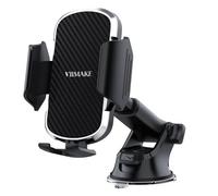 VIIMAKE Upgraded Clamp Suction Cup Car Phone Holder,Windshield/Dashboard Phone Car Mount with Strong Sticky Gel for iPhone, Samsung, GPS, 4-6.8 Inch Devices