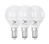 VIIONX E14 LED Bulb, 4.9W (40W Equivalent), 470 Lumens, Warm White 2700K, Non-Dimmable, Energy-Saving E14 Golf LED Bulb for Ceiling, Wall & Table Lamps (Pack of 3)