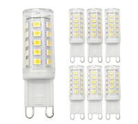 VIIONX G9 LED Light Bulbs, 5W Warm White (Equivalent to 40W-50W Halogen), 500 Lumens, 3000K, 220-240V, No Flicker, Non-Dimmable, Energy Saving for Home Lighting Decor