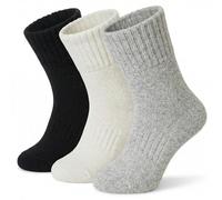 viiotu 3 Pairs Kids Merino Wool Socks Winter Thermal Warm Boys Girls Mid Calf Cozy Boot Socks