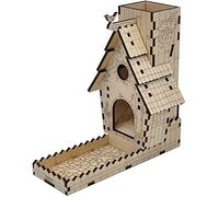 Viipha CZYY Bird Feeder Dice Tower with Tray Wood Laser Cut Perfect for Wingspan and Other Tabletop Games