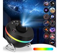Viitech Galaxy Projector, 13 Film Discs Planetarium HD Image Star Projector with Adjustable Knob and Timer, Realistic Dynamic Stars Trails Planetarium Projectors for Bedroom Ceiling Home Decor