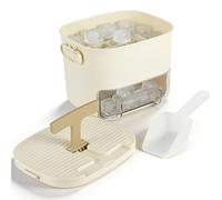 Viitech Ice Trays with Lid, Slide Out Drawer Ice Mold Freezer Tray, 52 Ice Cube Grid Easy Press Release Ice Stackable Ice Tray for Drinks Coffee Cocktails