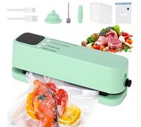Viitech Mini Bag Sealer with 7 Vaccum Sealer Bags, Handheld Heat Sealer With 3 External Connectors, Portable Rechargeable Mini Sealing Machine for Snack Preservation Food Storage