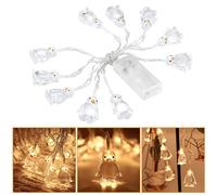 Viitech Penguin Fairy Lights, 10 LED 1.65M AA Batteries Operated Penguin String Lights, Warm White Bedroom Children Room Decor Chain of Lights for Christmas Halloween Party Wedding