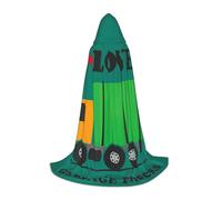 VIIUHVJBJ I Love Garbage Trucks Print Hooded Cape For Teens - Cloak For Halloween Cosplayâ€‹ Carnival Theme Party Costume