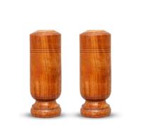 Vijaysar Wooden Tumbler Natural Way to Control Diabetes/Blood Sugar Level/Joint Pains/Sugar Level/Good Blood Circulation Tumbler Made of KinoTree Wood Herbal Tumbler (Pack of 2) By Indian Collectible