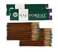 Vijayshree Golden Nag Forest Incense Sticks - 200g - 10 Packs of 20g (140-180 Sticks) Aromatherapy - Meditation - Yoga - Eco Friendly Packaging