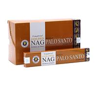 Vijayshree Golden Nag Hand-Rolled Incense Sticks | Authentic Indian | Purifying & Relaxing Aroma | 15g pack : (1 Pack, Palo Santo)