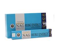 Vijayshree Golden Nag Hand-Rolled Incense Sticks | Authentic Indian | Purifying & Relaxing Aroma | (3 Packs, Reiki Energy)