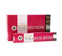 Vijayshree Golden Nag Hand-Rolled Incense Sticks | Authentic Indian | Purifying & Relaxing Aroma | 3 Packs | Red Rose