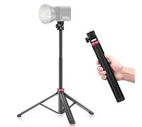 VIJIM MT-79 Extendable Photography Stand, 81" Portable Adjustable Light Tripod with 1/4" Screw, 360° Ball Head Camera Phone Tripod for Continute Output Lighting, Strobe, Webcams, Cameras