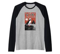 Vik Iceland Puffin Sunset Raglan Baseball Tee